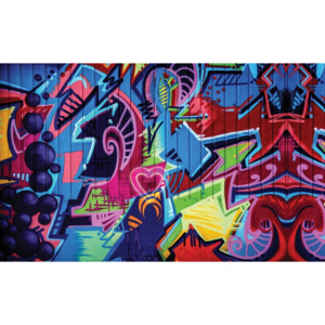 Fototapeta, Tapeta Graffiti Street Art, (254 x 184 cm)