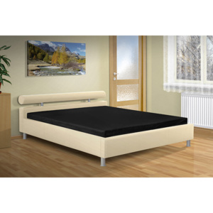 Moderní manželská postel Doroty 140x200 cm Barva: béžová