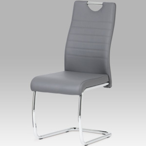 Jídelní židle DCL-418 GREY koženka šedá - Autronic