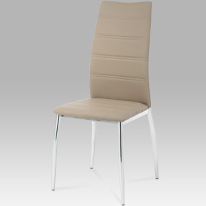 Jídelní židle AC-1295 CAP koženka cappuccino - Autronic