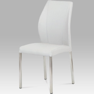 Jídelní židle HC-381 WT1 koženka bílá - Autronic