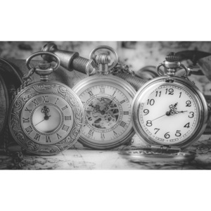 Fototapeta, Tapeta Vintage Kapesní hodinky, (368 x 254 cm)