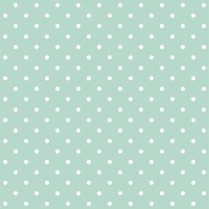 Tapety Mint & White 2cm Dots