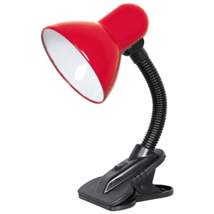 TOP LIGHT Top Light - Lampa s klipem 1xE27/60W/230V červená TP0800