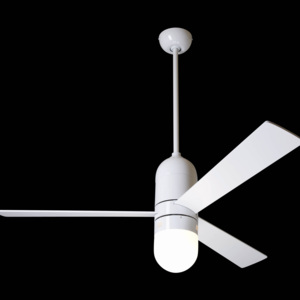 | Cirrus, stropní ventilátor, lesklá bílá/bílá