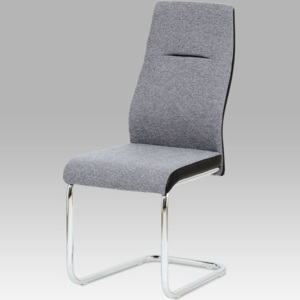 Jídelní židle HC-238 GRB2 látka šedá/koženka černá - Autronic