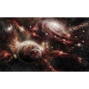 Fototapeta, Tapeta Vesmír, planety, (368 x 254 cm)