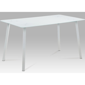 Jídelní stůl GDT-504 WT bílé sklo - Autronic