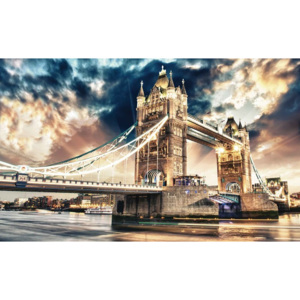 Fototapeta, Tapeta Město Londýn Tower Bridge, (152.5 x 104 cm)