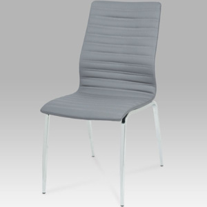 Jídelní židle DCL-578 GREY1 koženka šedá - Autronic