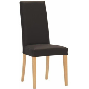 Jídelní židle Nancy buk a koženka marrone - tmavě hnědá - ITTC Stima