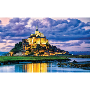 Fototapeta, Tapeta Francie Mont Saint Michel, (312 x 219 cm)