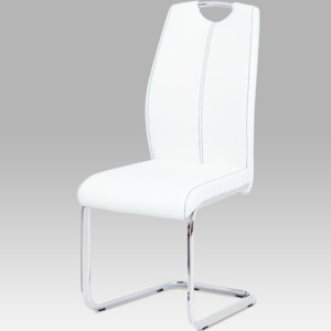 Jídelní židle DCL-409 WT koženka bílá - Autronic