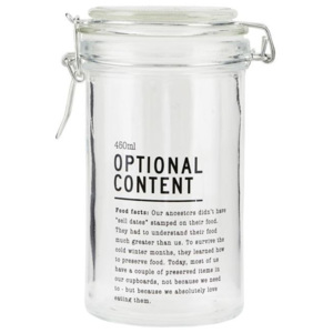 Skleněná dóza Optional Content 450 ml