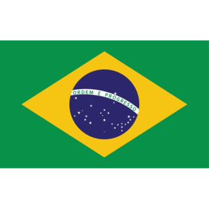 Fototapeta, Tapeta Vlajka Brazílie, (368 x 254 cm)