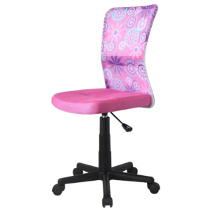 Dětská otočná židle Halmar DINGO růžová
