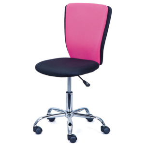 Dětská otočná židle CC 15-1 růžová-černá