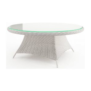 Ratanový stůl RONDO 180 - Royal bílá patina