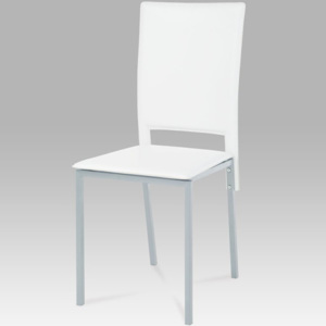 Jídelní židle DCL-245 WT koženka bílá - Autronic