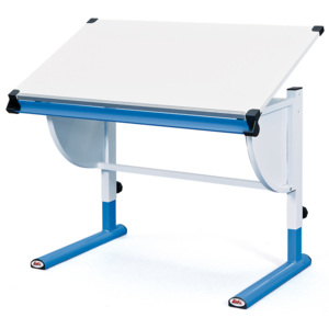 Dětský rostoucí psací stůl CETRIX bílo-modrý