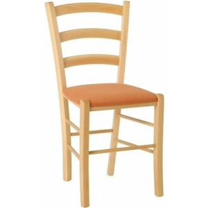 Jídelní židle Venezia buk a látka barbados arancio OR05 - ITTC Stima