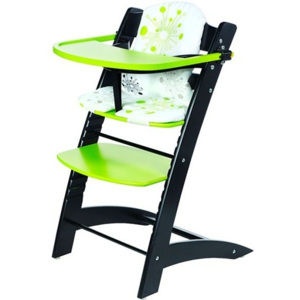 Dětská jídelní židle Z522 Xenie černá/zelená - Bradop