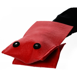 Chňapka i hračka MANNAS Morrows (barva-červená)