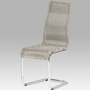 Jídelní židle SF-832 GREY1 umělý ratan šedý melír - Autronic