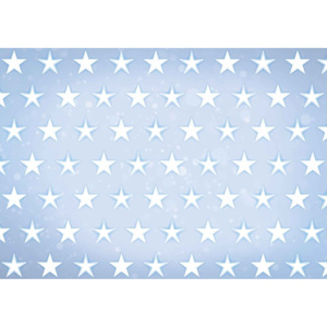 Fototapeta, Tapeta Bílé hvězdy, vzor hvězd, (368 x 254 cm)