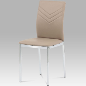Jídelní židle AC-1280 CAP koženka cappuccino - Autronic