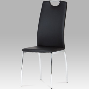 Jídelní židle DCL-419 BK koženka černá - Autronic
