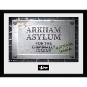Obraz na zeď - Batman Comic - Arkham Asylum Sign