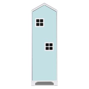 Vingo Dětská skříň domeček 126 cm - mentol