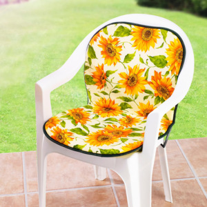 Podsedák na zahradní židli Slunečnice