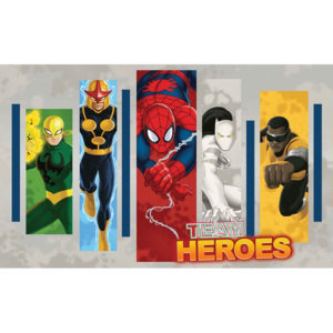 Fototapeta, Tapeta Marvel Komiks, superhrdinové, (368 x 254 cm)