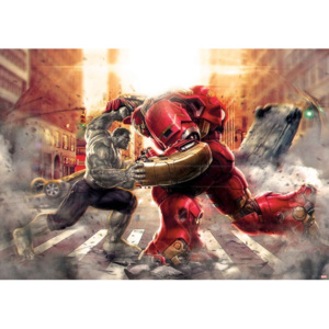 Fototapeta, Tapeta Marvel Avangers Boj proti spojencům, (368 x 254 cm)