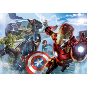 Fototapeta, Tapeta Marvel Avengers Team, (254 x 184 cm)