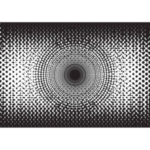 Fototapeta, Tapeta Abstraktní umění černobílé, (152.5 x 104 cm)