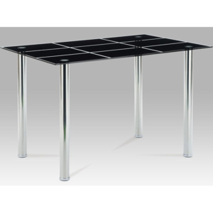 Jídelní stůl AT-1888 BK černé sklo - Autronic