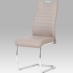 Jídelní židle DCL-418 CAP koženka cappuccino - Autronic