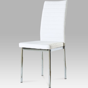 Jídelní židle AC-1285 WT koženka bílá - Autronic