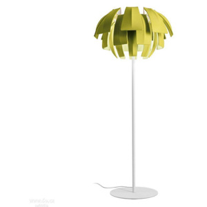 Axo Light Plumage PT 180, stojací designová lampa ze zeleného textilu, 6x70W, výška 300cm