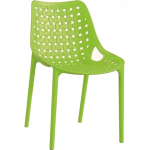 Jídelní plastová židle Terry zelená - Casarredo