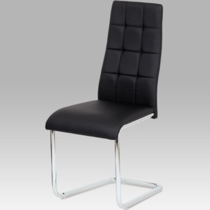Jídelní židle AC-1620 BK koženka černá - Autronic