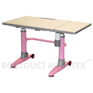 Dětský rostoucí psací stůl Bradop C302 růžový