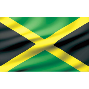 Fototapeta, Tapeta Vlajka Jamajka, (368 x 254 cm)