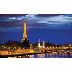 Fototapeta, Tapeta Eiffelova vež, (211 x 90 cm)