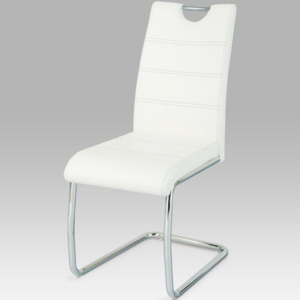 Jídelní židle WE-5076 WT koženka bílá - Autronic