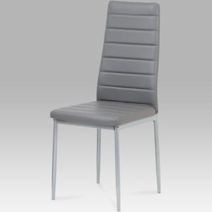 Jídelní židle DCL-117 GREY koženka šedá - Autronic