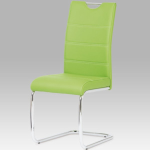 Jídelní židle HC-581 LIM1 koženka limetkově zelená - Autronic